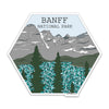 4" Banff National Park Vinyl Sticker