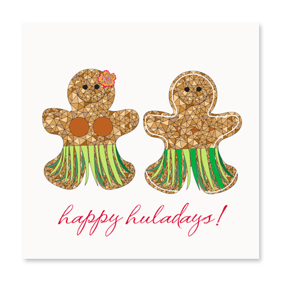 Set Of 6- Happy Huladays!