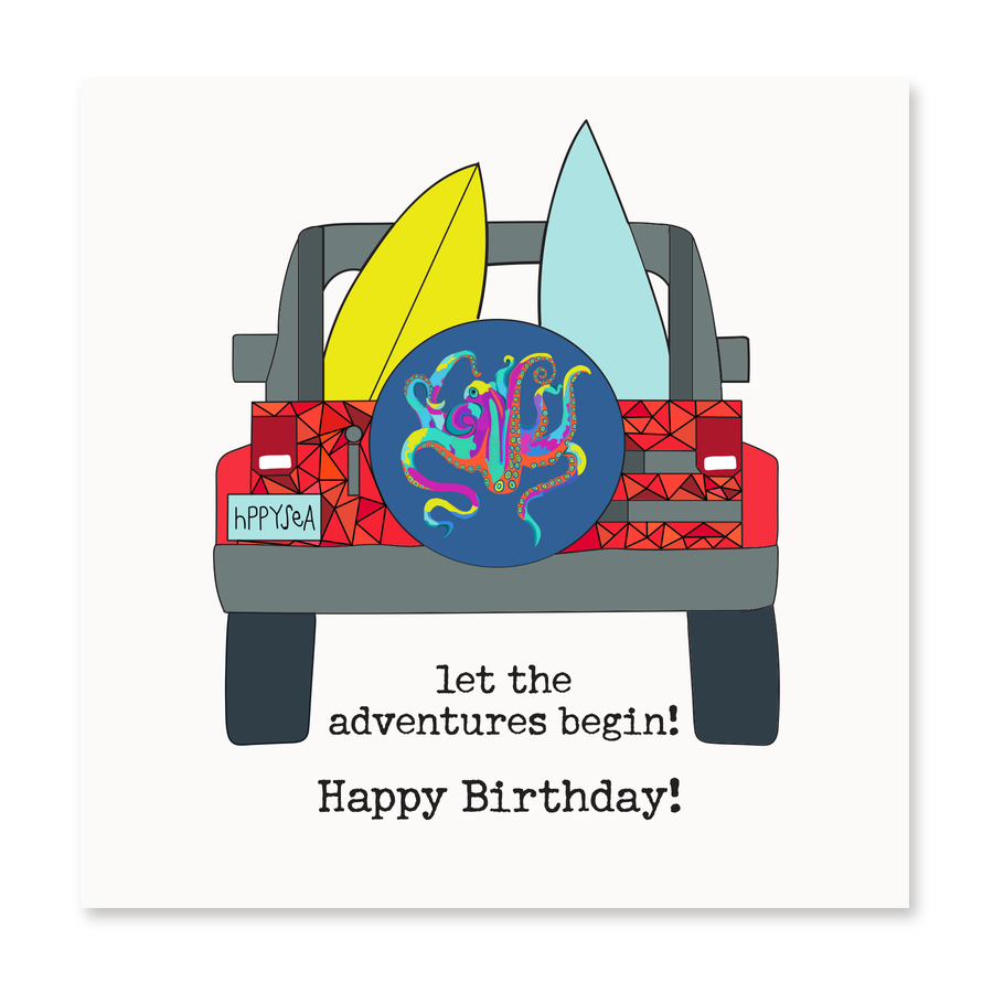 Let the Adventure Begin, Happy Birthday! | Birthday Card