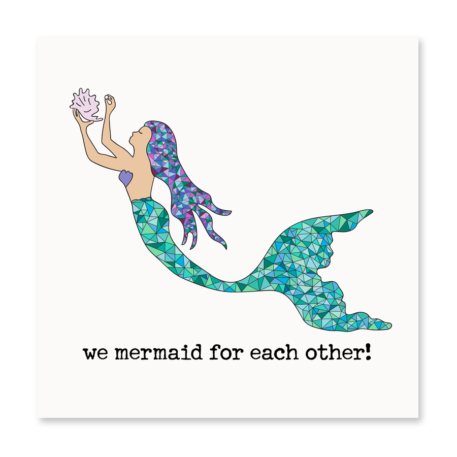 We Mermaid For Each Other | Love Card