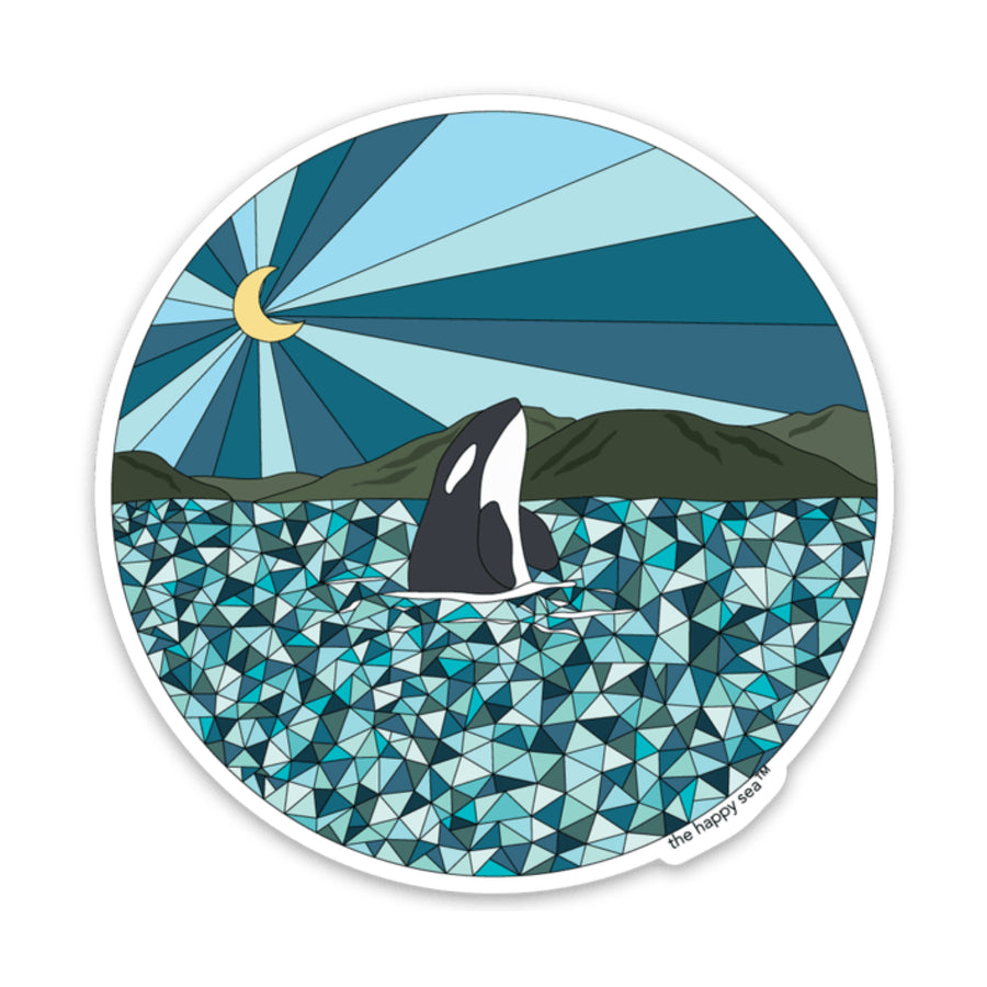 3" Ocean Orca Vinyl Sticker