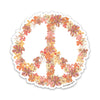 3" Hibiscus Peace Sticker