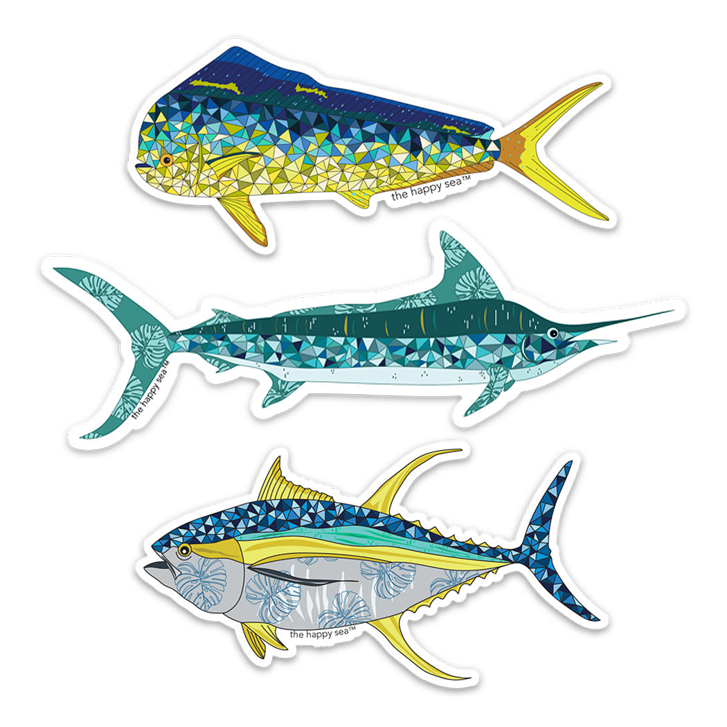 The Happy Sea, Saltwater Fish Sticker Pack