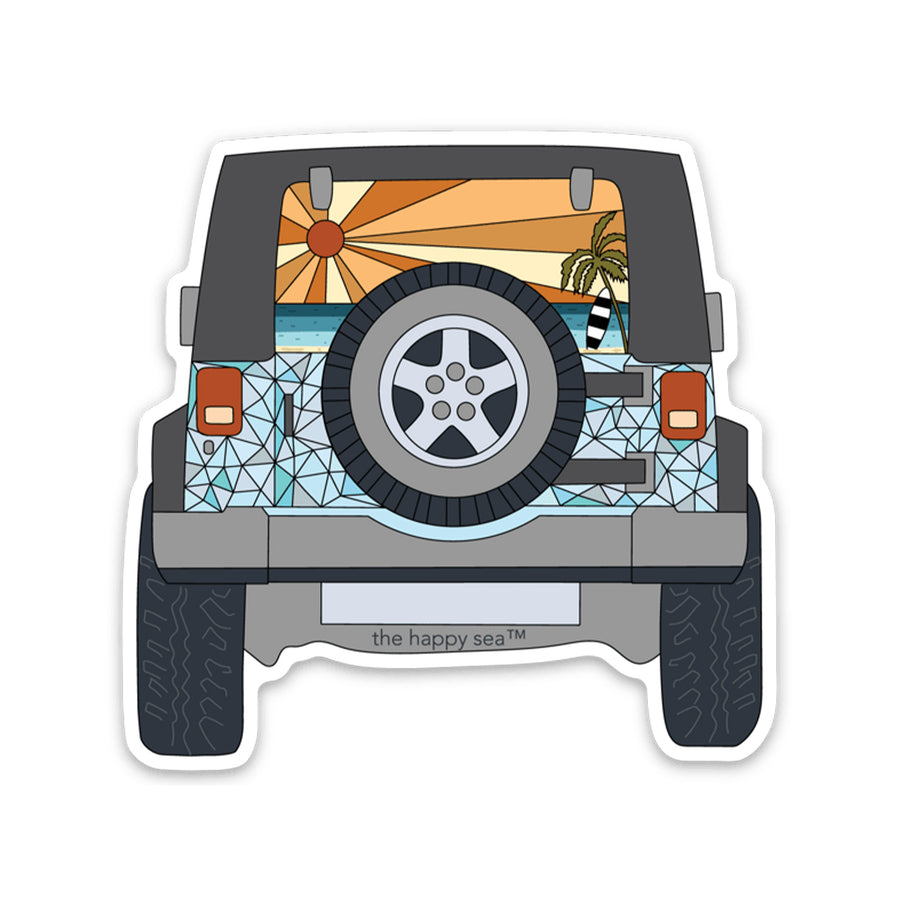 3" Scenic Jeep Vinyl Sticker