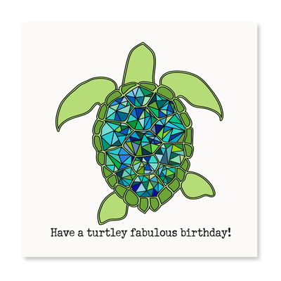 Set of 6- Turtley Fabulous Birthday