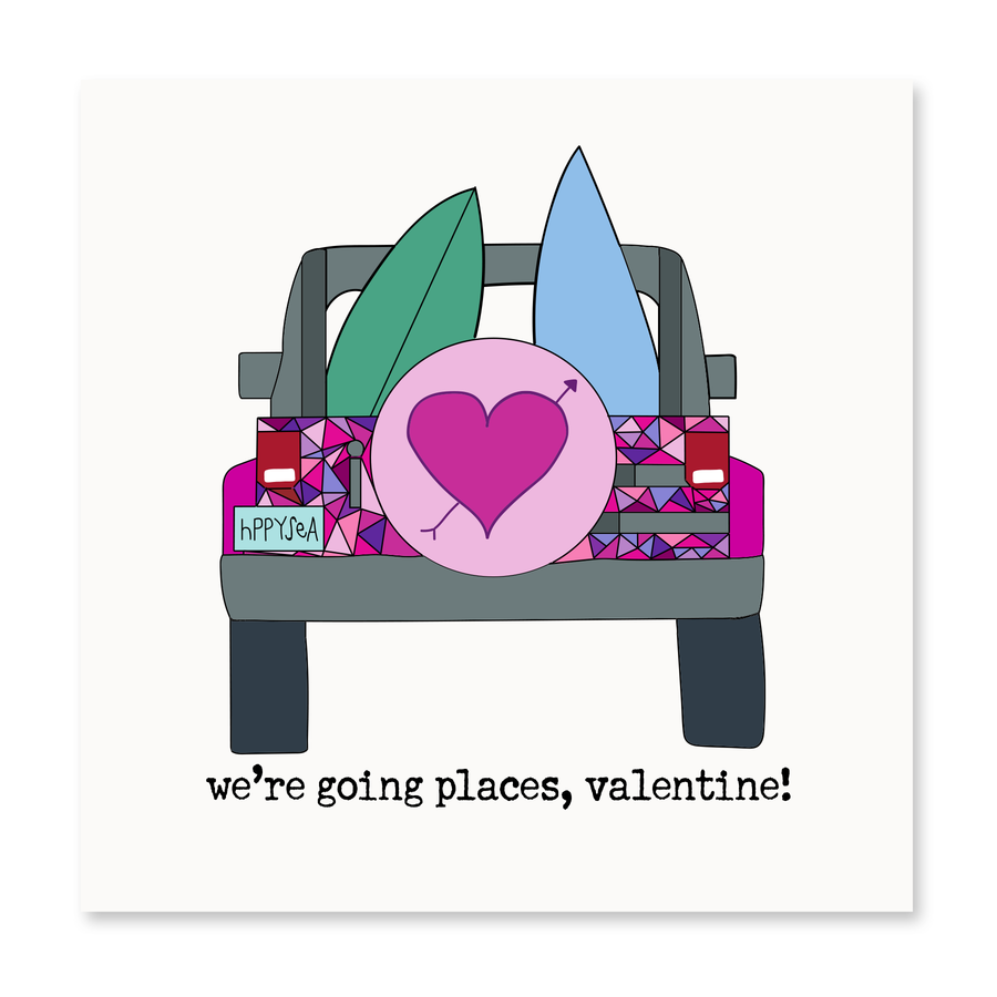 We're Goin Places, Valentine! | Valentine's Day Card