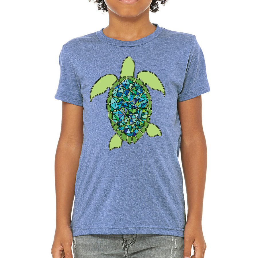 Youth Blue Turtle Tee