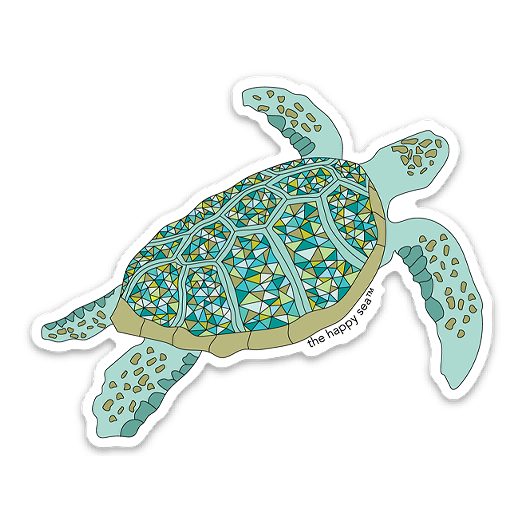 3.5" Protect What You Love Turtle Vinyl Sticker
