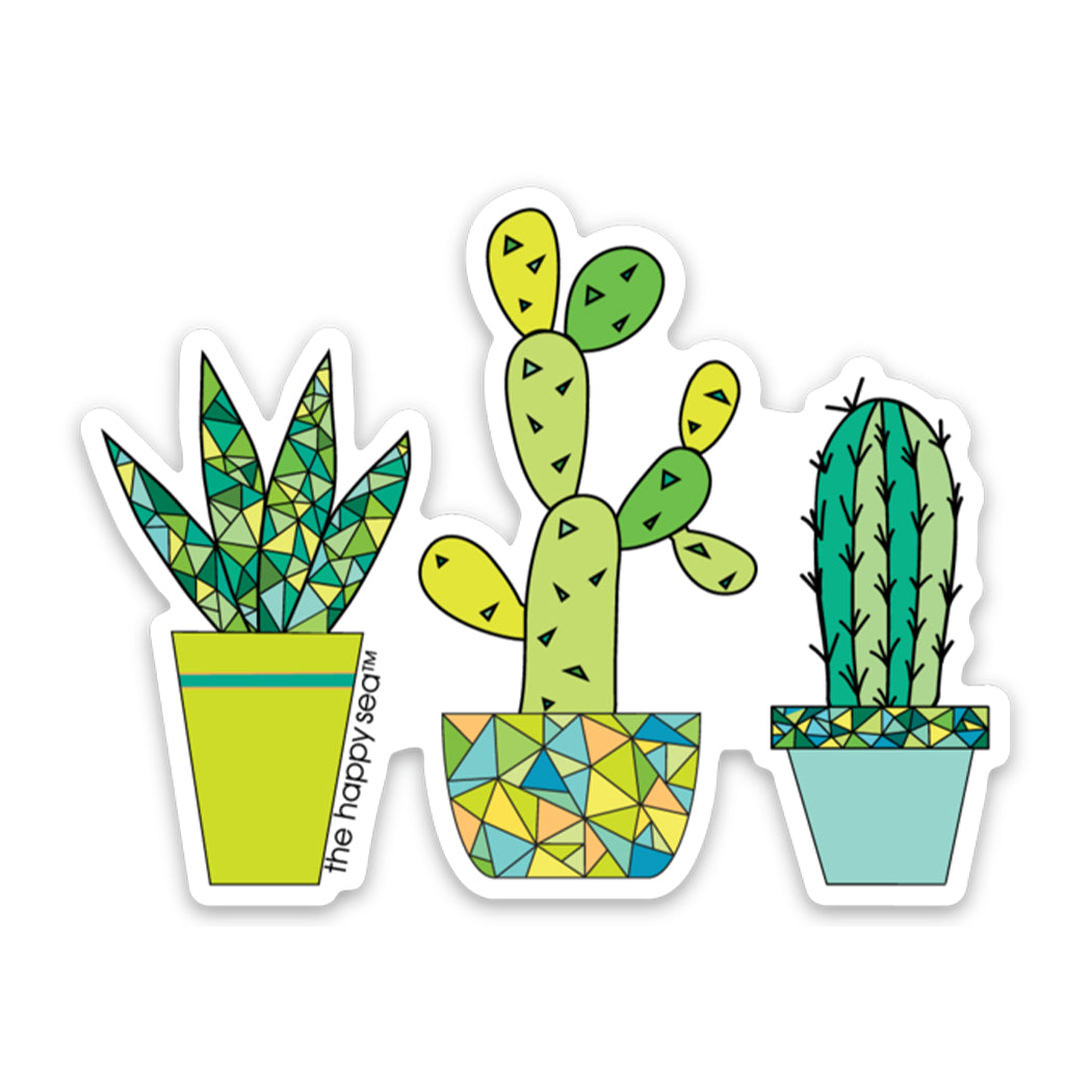 succulent vinyl The Happy Sea UV Protected, Weather Resistant Vinyl Sticker