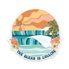 3.5" The Ocean Is Calling Vinyl Sticker